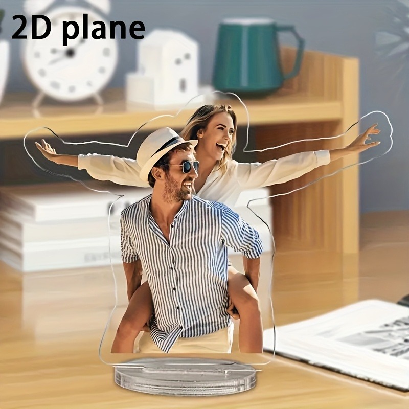 Event Support - 2D Personalisierter Acryl-Foto-Ständer für Hochzeitspaare, Kreatives
