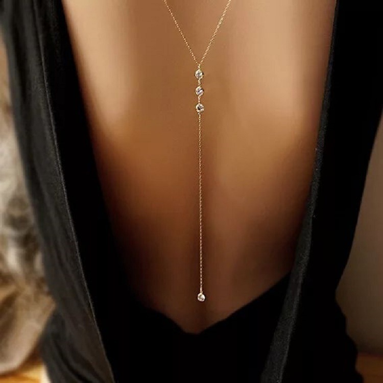 Event Suppliers - Neue Strass Sexy frauen Zurück Kette