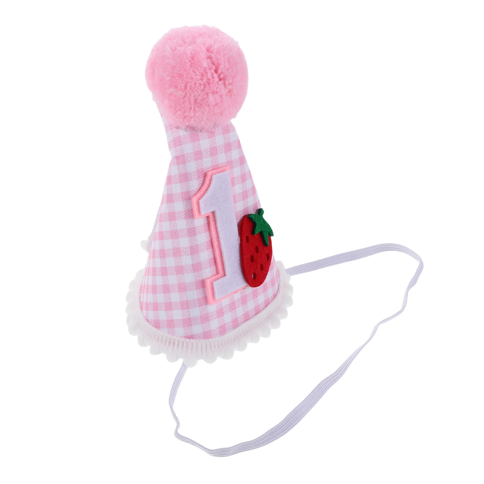 Party Hat Cone - Erdbeer-Erstgeburtstags-Hut für süße Beeren-Form Geburtstagsparty-Kegelhut Kleine