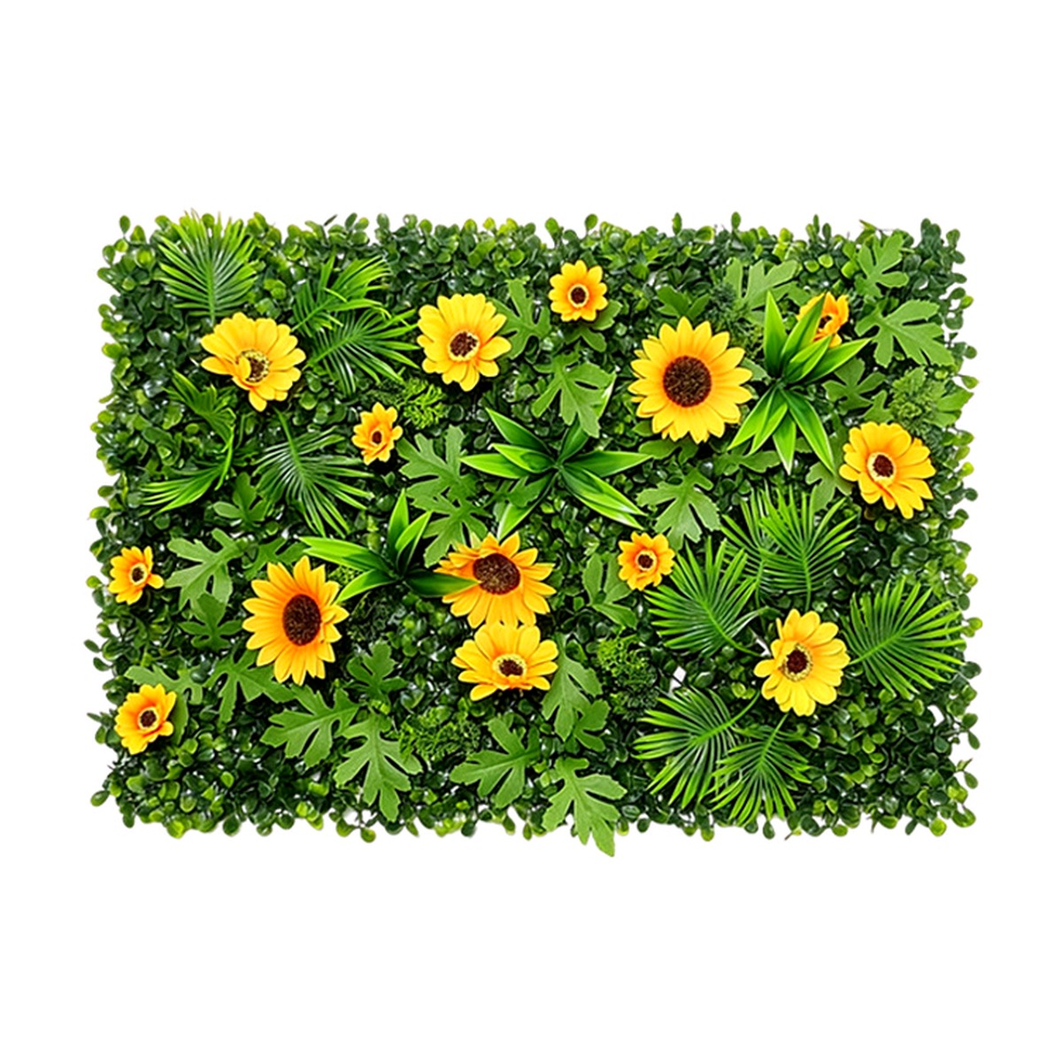 Flower Wall Panel - Künstliche Blumenwandpaneele 40x60cm, künstliche Sonnenblumen-, Rosen-