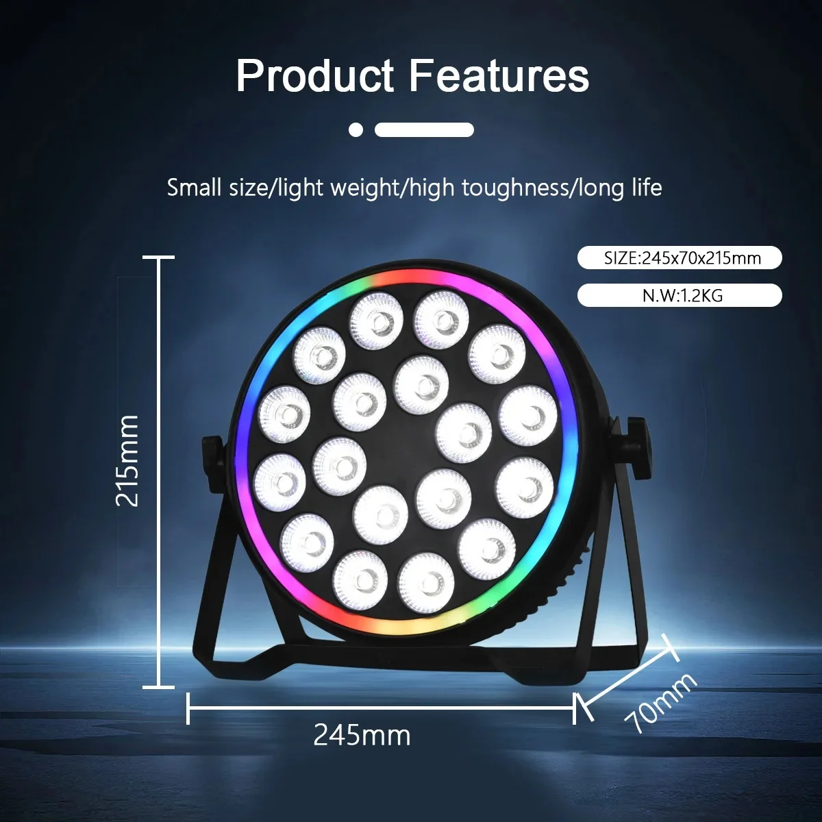Event & Party Supply - 180W RGBW 4-in-1 LED Par-Scheinwerfer mit