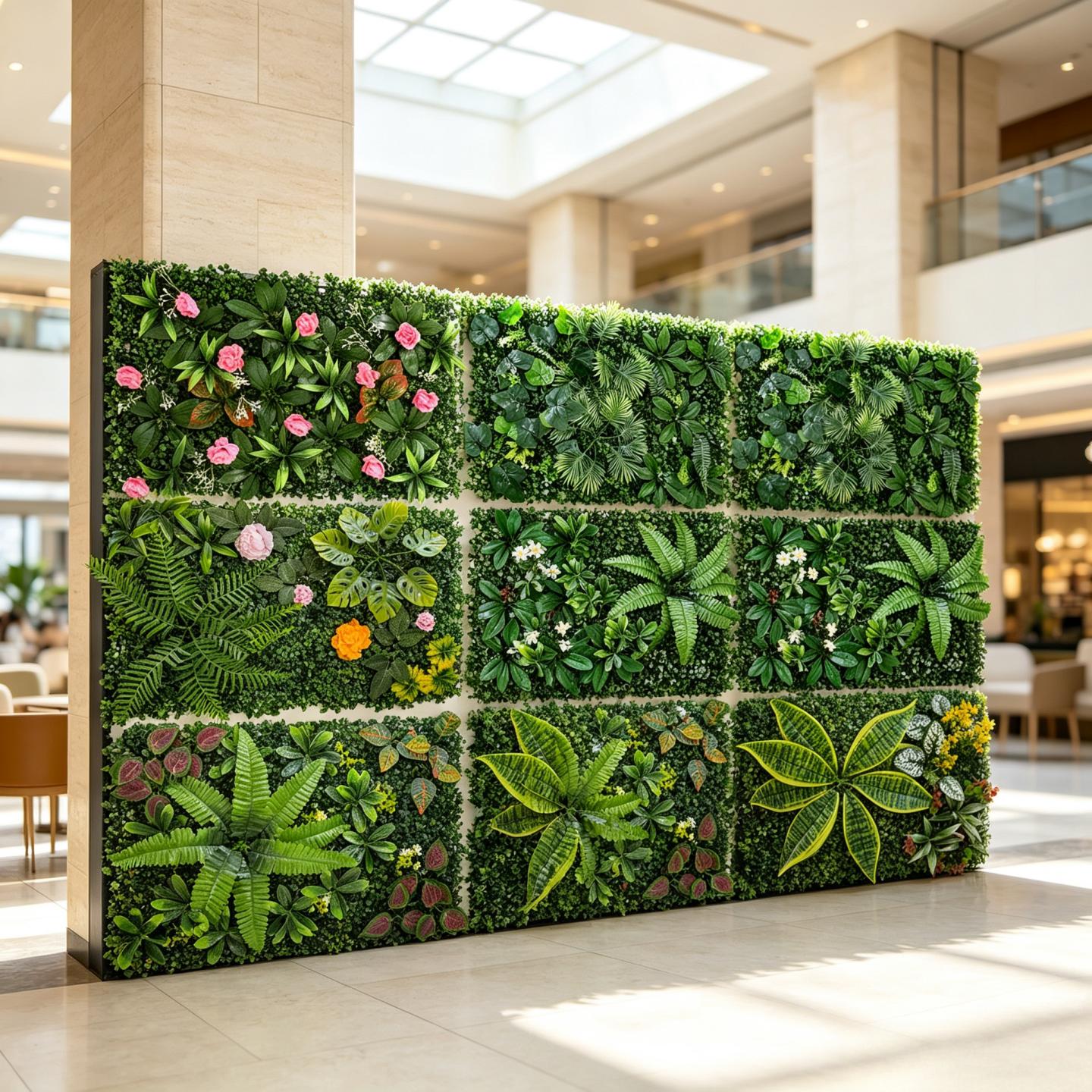 UV-Beständiges Künstliches Grü – Flower Wall Panel Bewertung und Preis