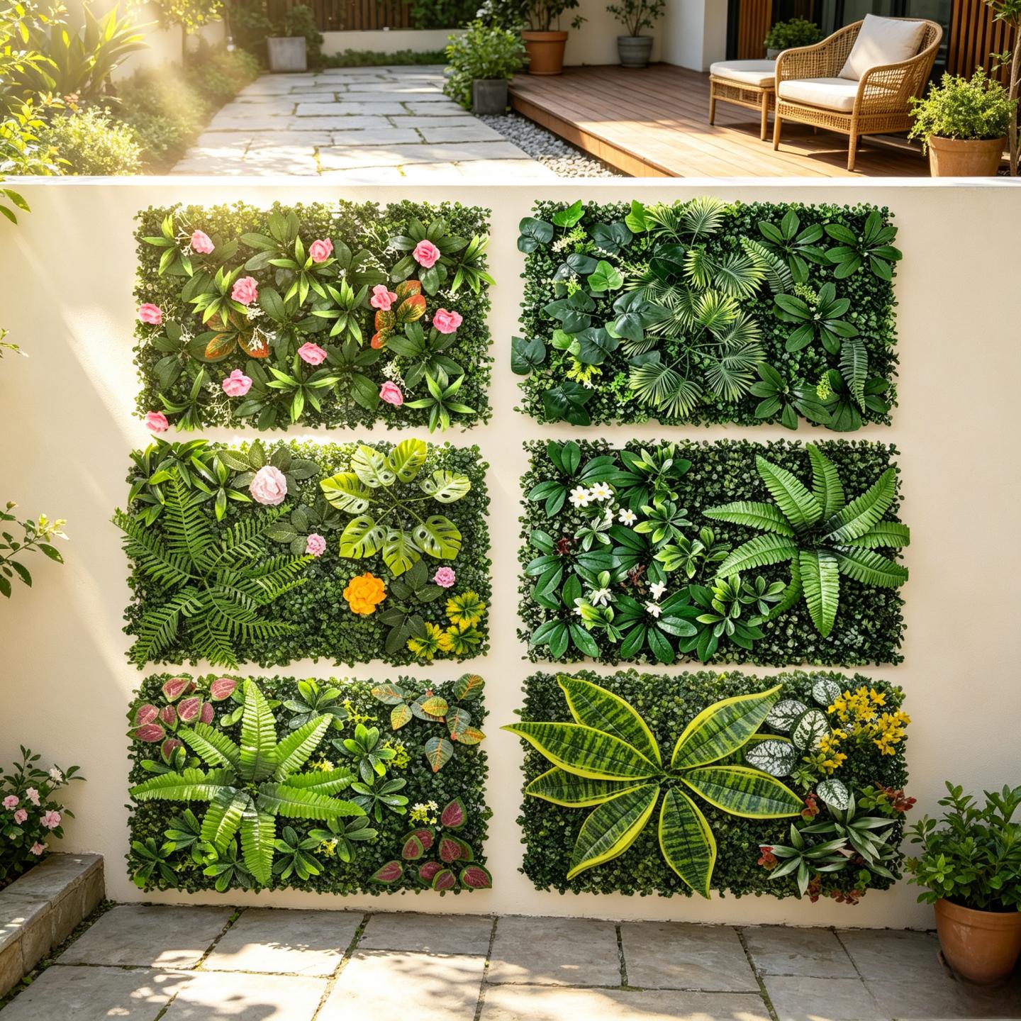 UV-Beständiges Künstliches Grü – Flower Wall Panel Bewertung und Preis
