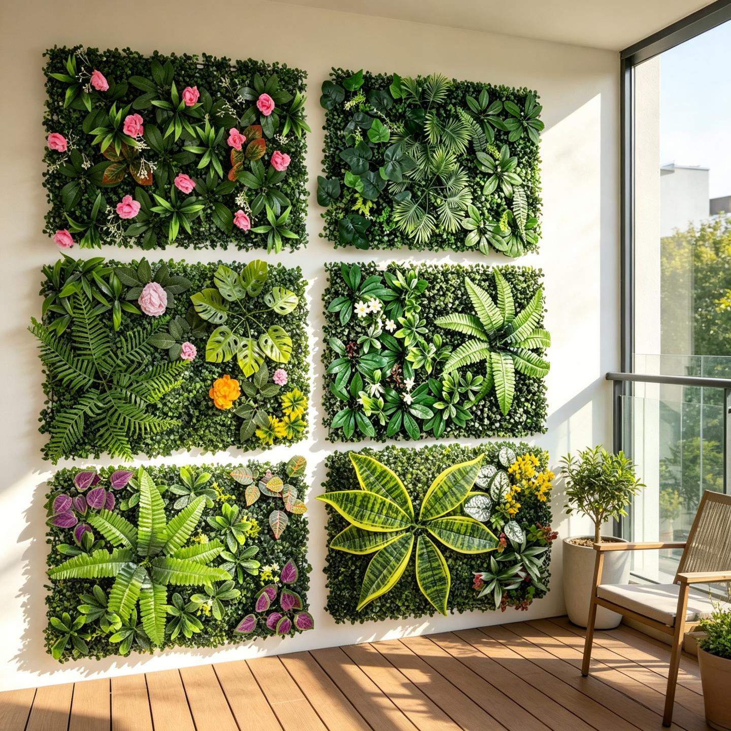 UV-Beständiges Künstliches Grü – Flower Wall Panel Bewertung und Preis