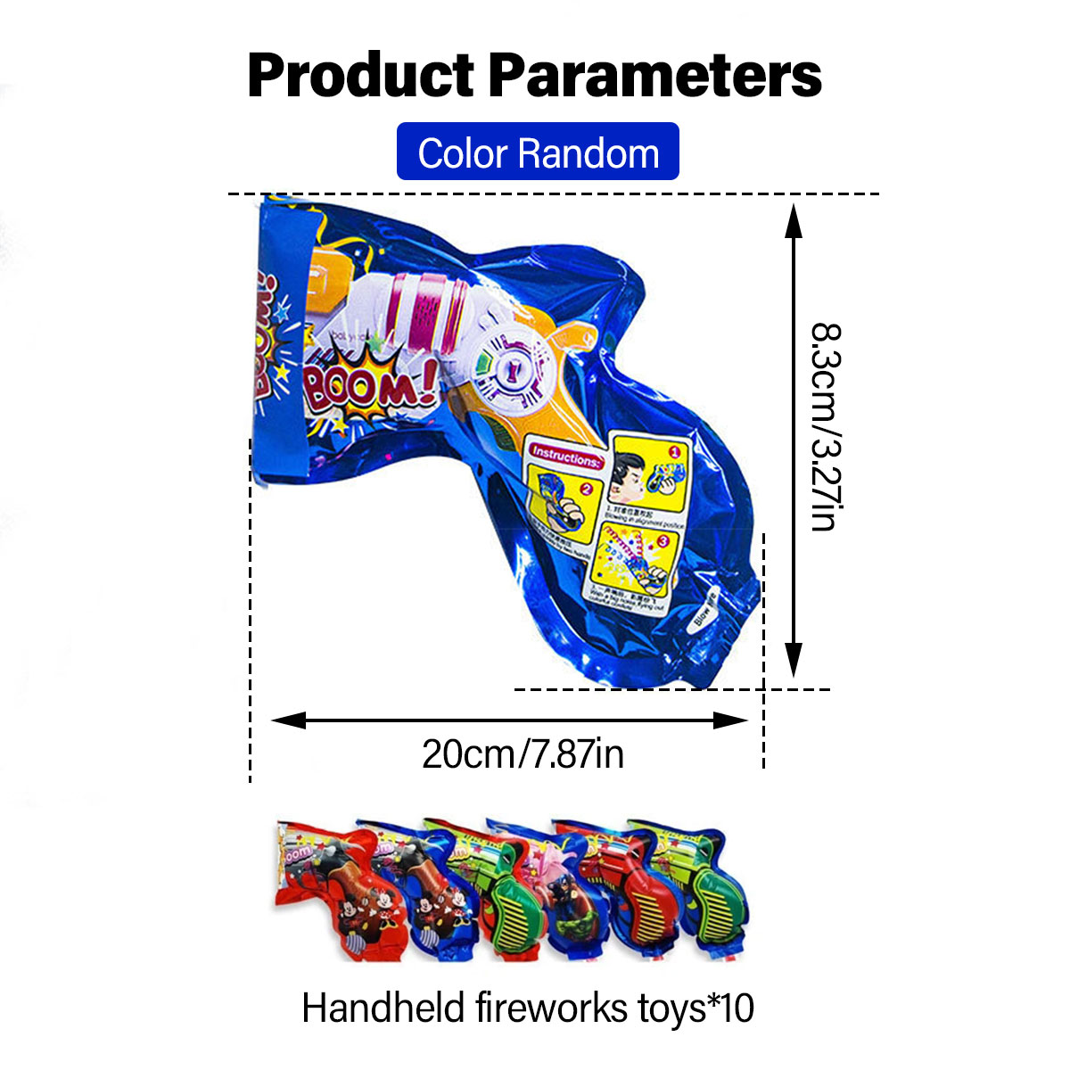 10/20/30 Stück Feuerwerk aufbl – Confetti Cannon Tube Bewertung und Preis