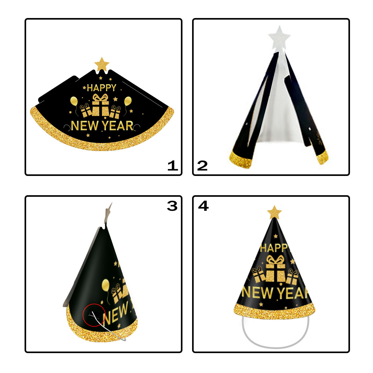 Hallo 2027 Neujahrs-Foto-Requi – Party Hat Cone Bewertung und Preis