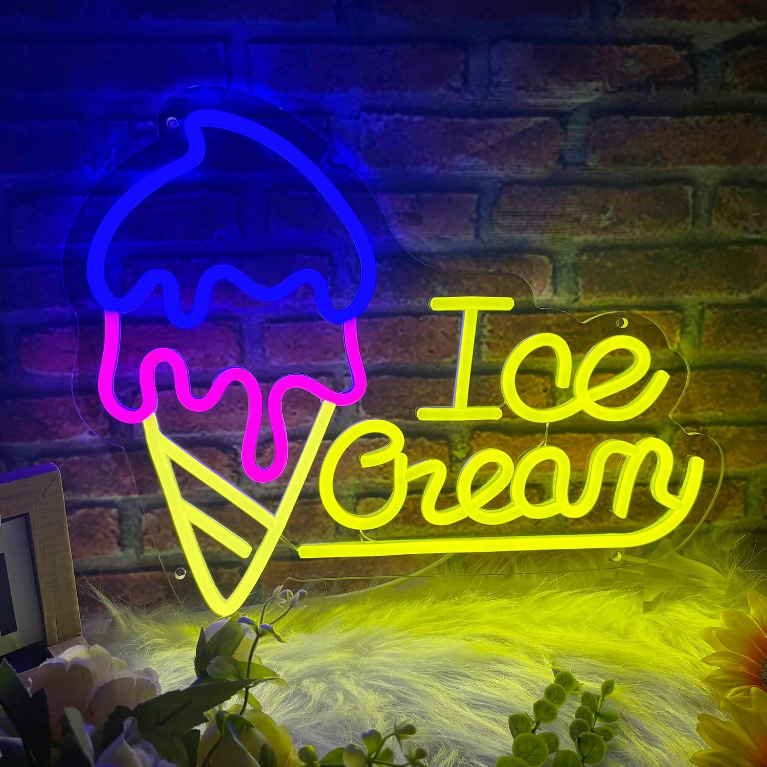 Eiscreme-Neonschild Dimmbares  – Neon Sign Party Bewertung und Preis