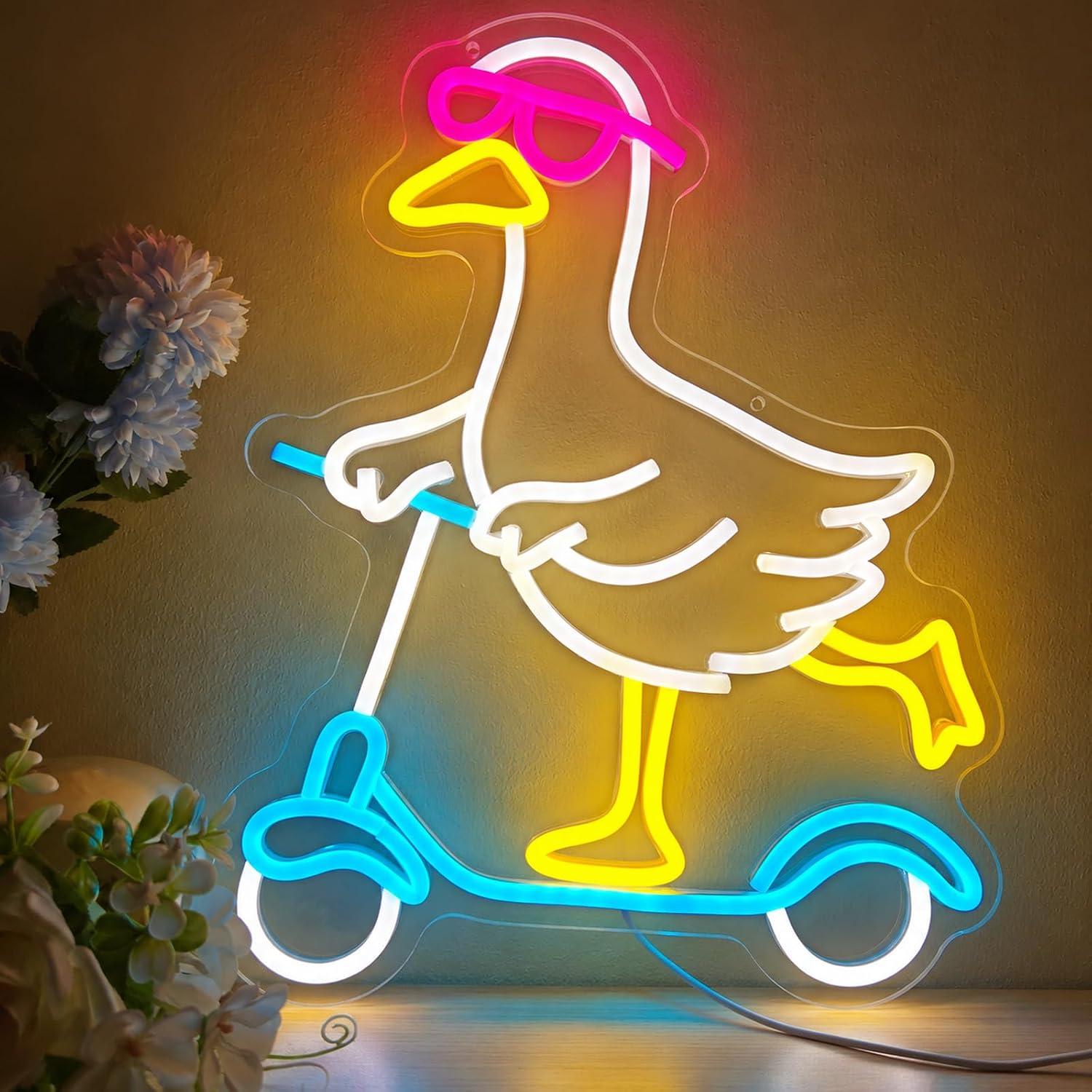 Enten-Neonschild, cooles Tier- – Neon Sign Party Bewertung und Preis