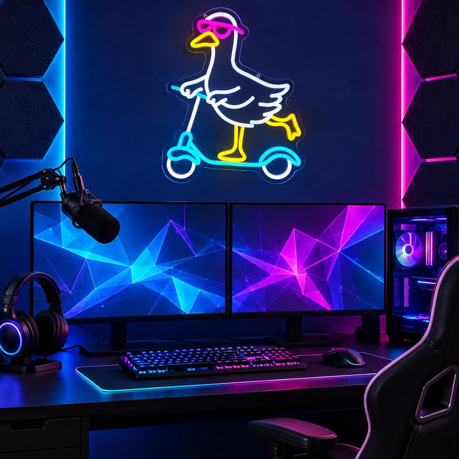 Enten-Neonschild, cooles Tier- – Neon Sign Party Bewertung und Preis