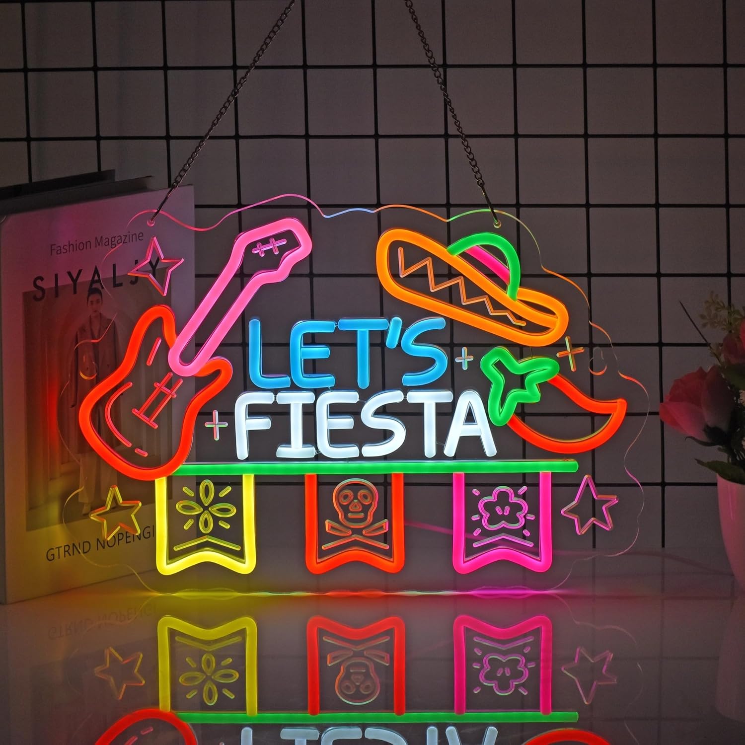 Let's Fiesta Neon-Schild, Neon – Neon Sign Party Bewertung und Preis